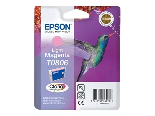 ГЛАВА ЗА EPSON STYLUS PHOTO R 265/360/RX 560/585/685/P 50/PX 650/660/700/710/720/800/810 - Black - T0801BK - G&G - 330 pages / 8 ml - image 1