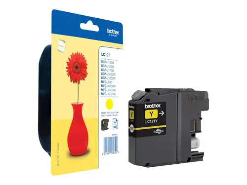 Консуматив, Brother LC-121 Yellow Ink Cartridge for MFC-J470DW/DCP-J552DW