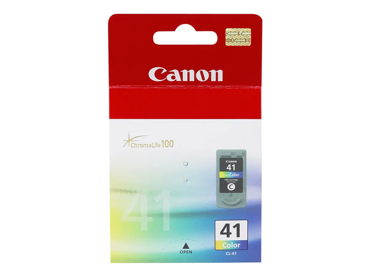 ГЛАВА ЗА CANON PIXMA iP 1200/1600/1700/1800/2200/2500/2600/6210D/6220/62200D/MP 150/160/170/180/190/210/220/450/460/MX 300/310 - Color - /41/ - CL-41 - P№ 0617B001 -  3 x 4 ml - image 1