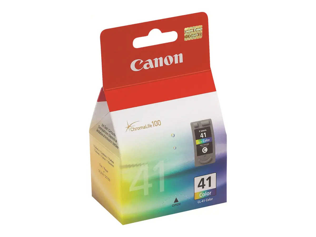 ГЛАВА ЗА CANON PIXMA iP 1200/1600/1700/1800/2200/2500/2600/6210D/6220/62200D/MP 150/160/170/180/190/210/220/450/460/MX 300/310 - Color - /41/ - CL-41 - P№ 0617B001 -  3 x 4 ml - image 2