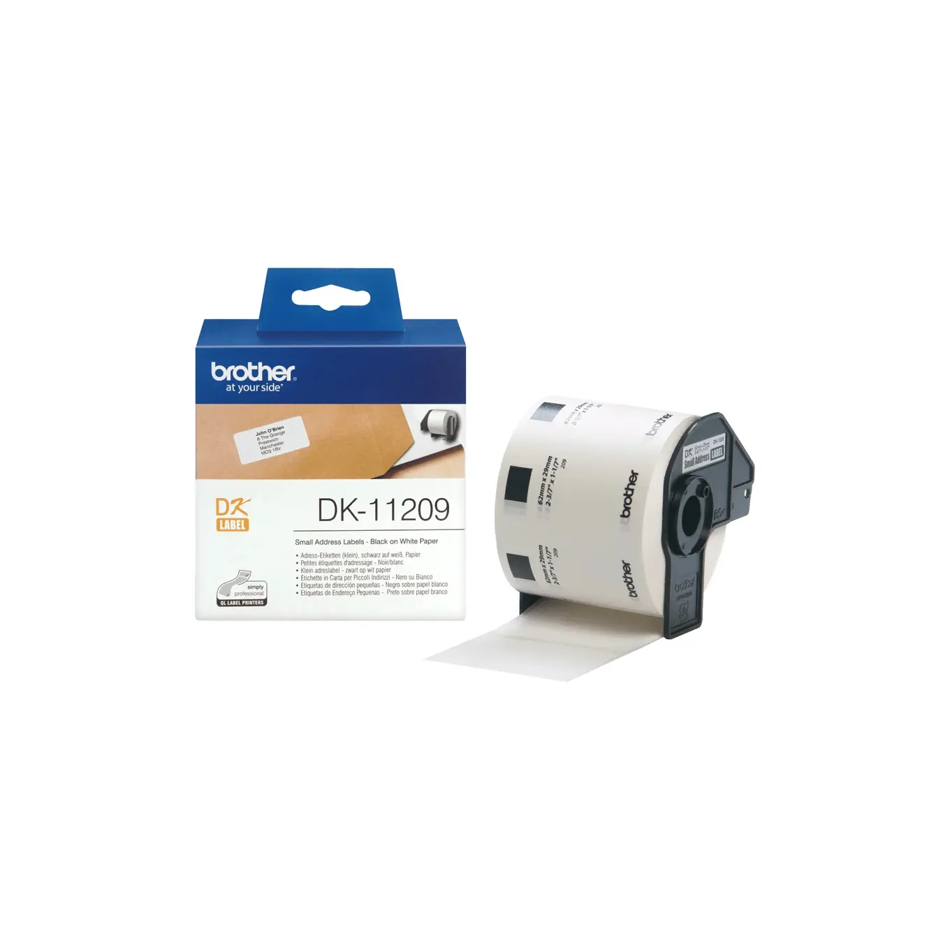 ЛЕНТА ЗА ЕТИКЕТНИ ПРИНТЕРИ BROTHER ТИП QL - MULTI PURPOSE LABEL - 17 mm x 54 mm x 400 - P№ DK-11204