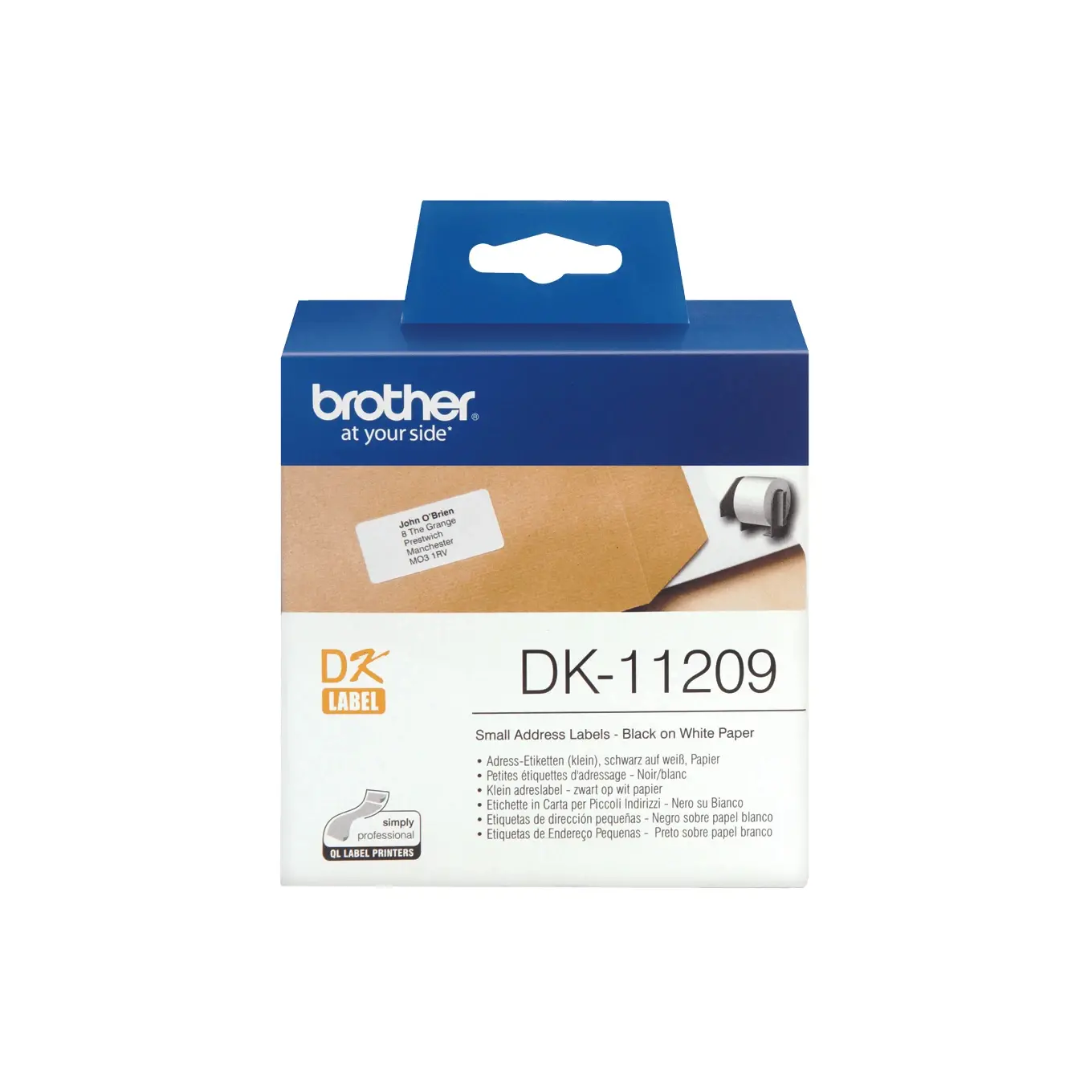 ЛЕНТА ЗА ЕТИКЕТНИ ПРИНТЕРИ BROTHER ТИП QL - MULTI PURPOSE LABEL - 17 mm x 54 mm x 400 - P№ DK-11204 - image 1