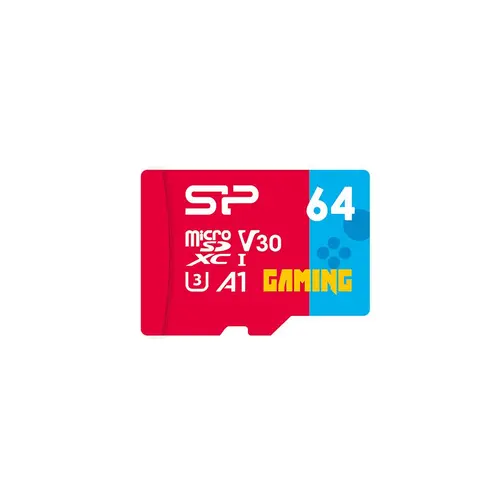 Card de memorie Silicon Power Superior Gaming 64GB, microSDHC/SDXC, Class 10, A1, V30, UHS-I U3, adaptor SD - 1