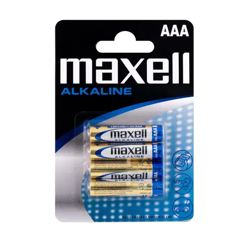 Αλκαλική μπαταρία MAXELL LR03 /4 τεμ. στη συσκευασία/ 1,5V - 1