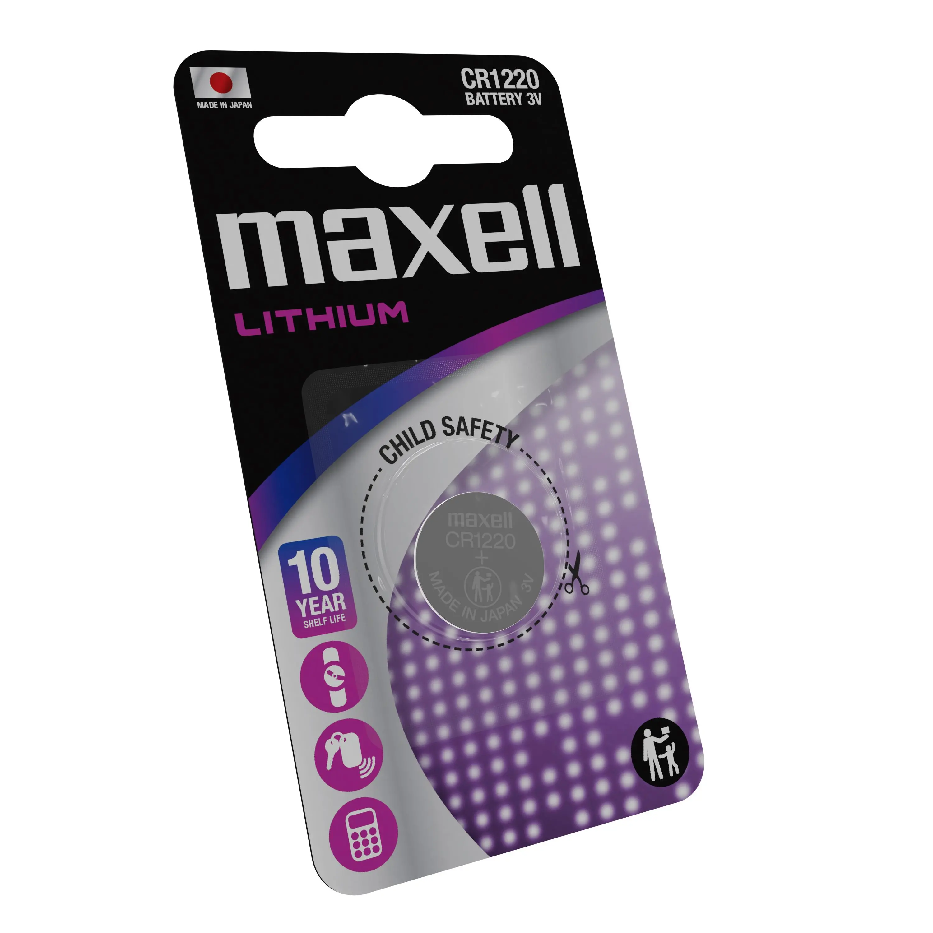 Бутонна батерия литиева MAXELL  CR1220 3V - image 3