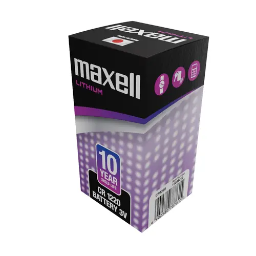Бутонна батерия литиева MAXELL  CR1220 3V - image 5