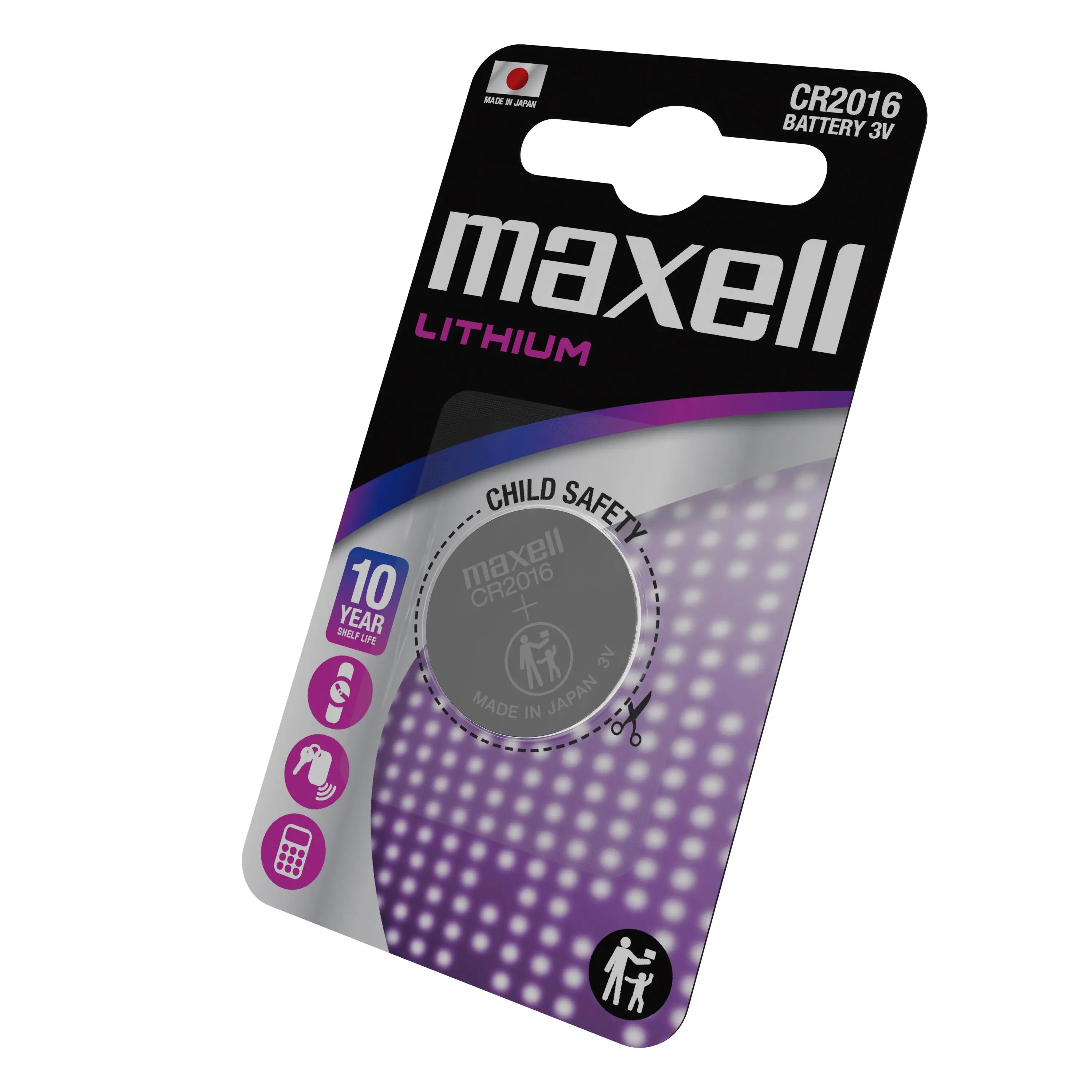 Бутонна литиева батерия MAXELL CR2016 3V - image 2