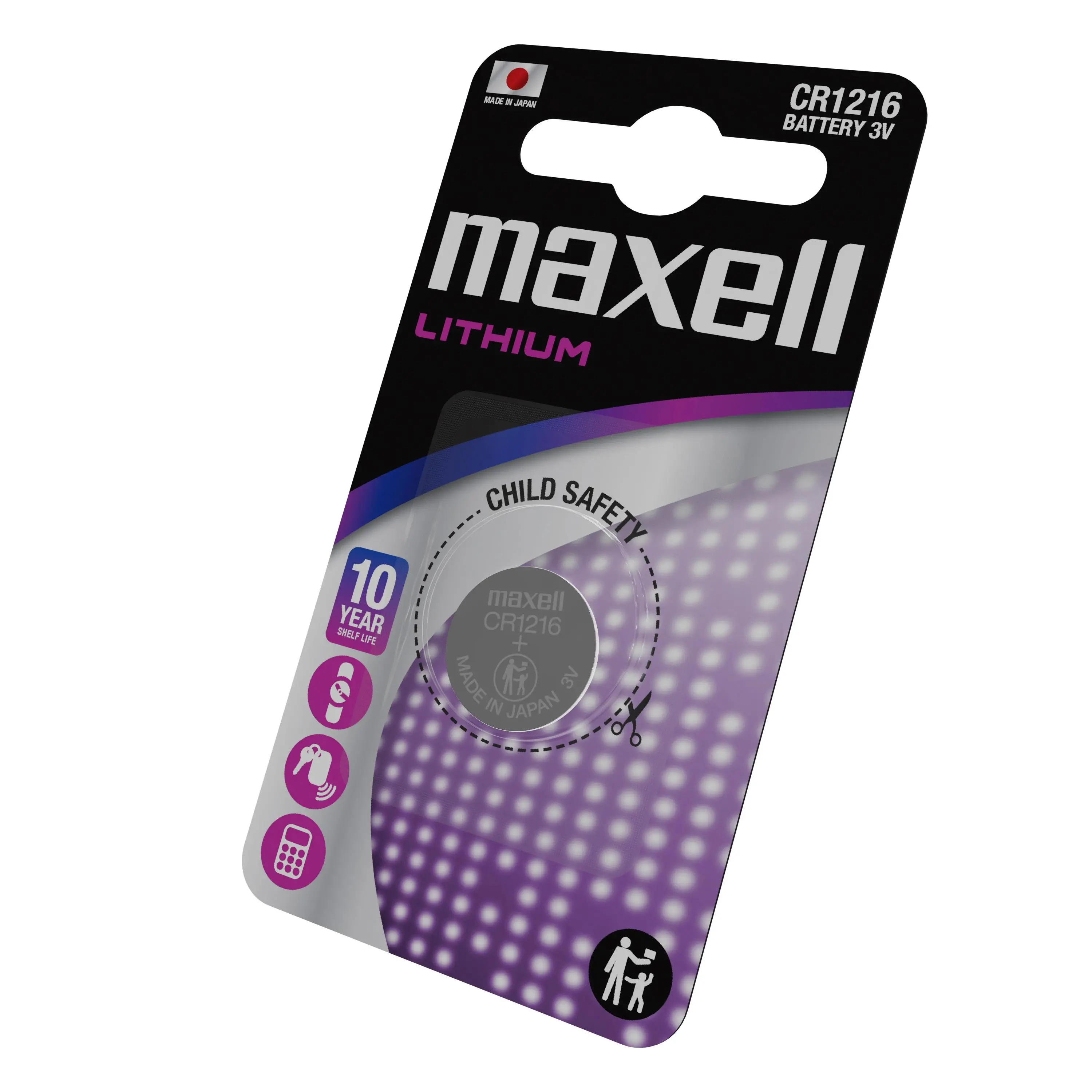 Бутонна батерия литиева MAXELL CR1216 3 V - image 2