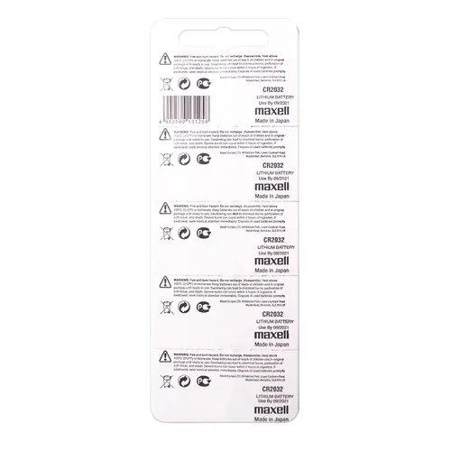 Baterie buton litiu CR2032 3V 5 buc. în blister /preț pentru 1 buc. baterie/ MAXELL - 2