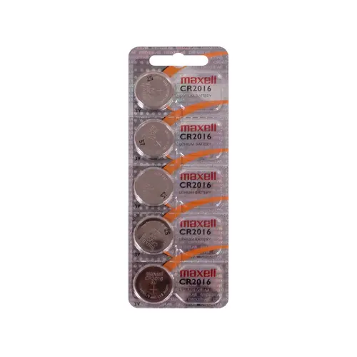 Baterie buton cu litiu CR2016 3V 5buc. în blister /preț pentru 1 buc. baterie/ MAXELL - 2