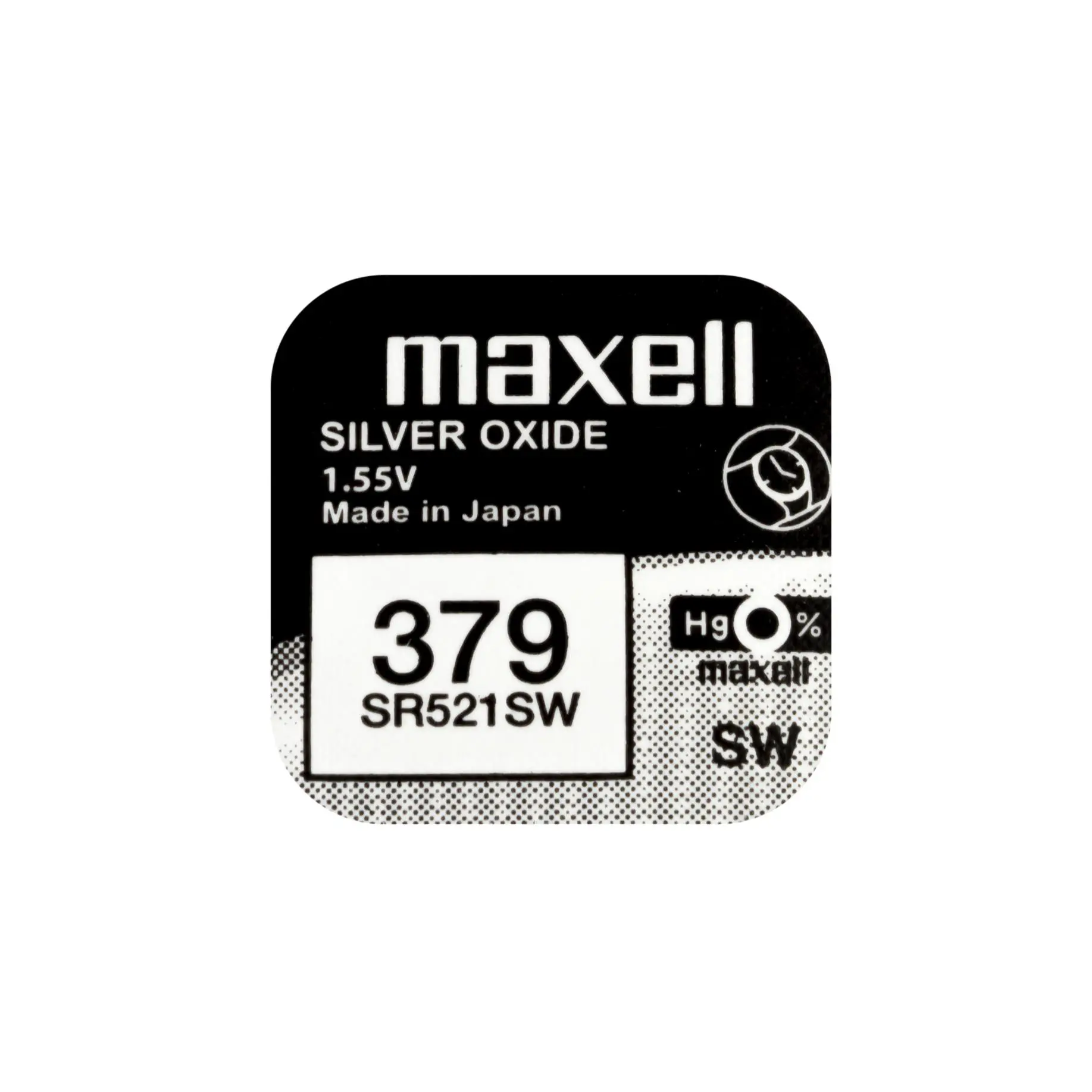 Baterie buton cu argint MAXELL SR521 SW /AG0/379/ 1.55V - image 1