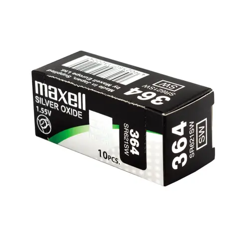 Бутонна батерия сребърна MAXELL SR621SW /364/AG1/ - image 2