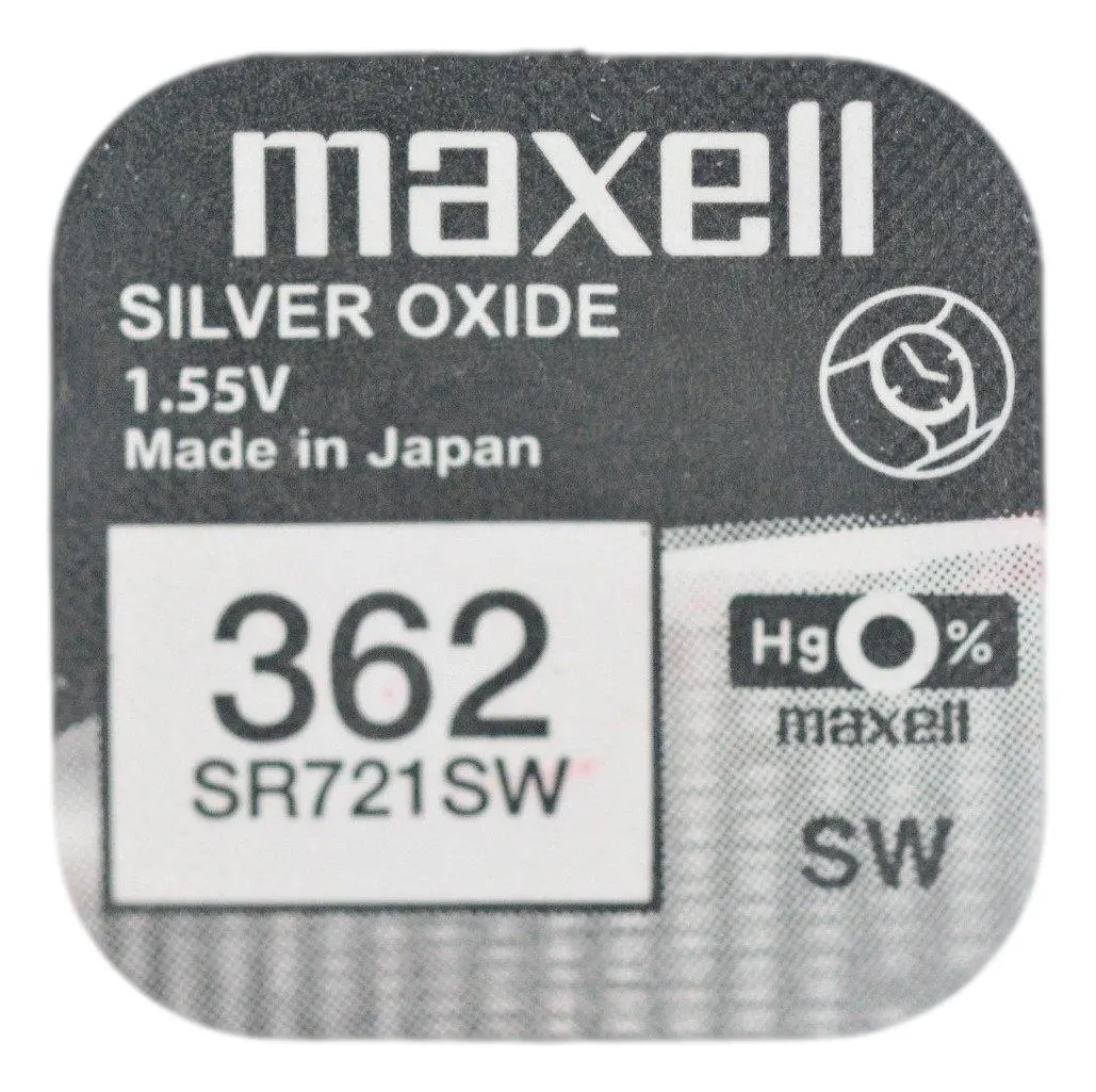 Бутонна батерия сребърна MAXELL SR721 SW  AG11/362/ 1.55V