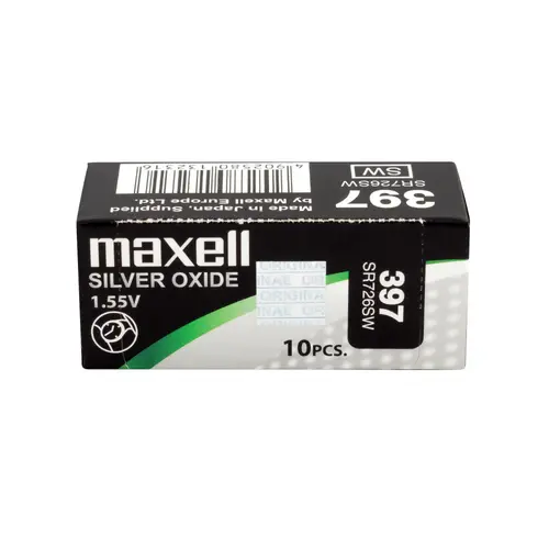 Бутонна батерия сребърна MAXELL SR726 SW /AG2/ 397/, 1.55V - image 1