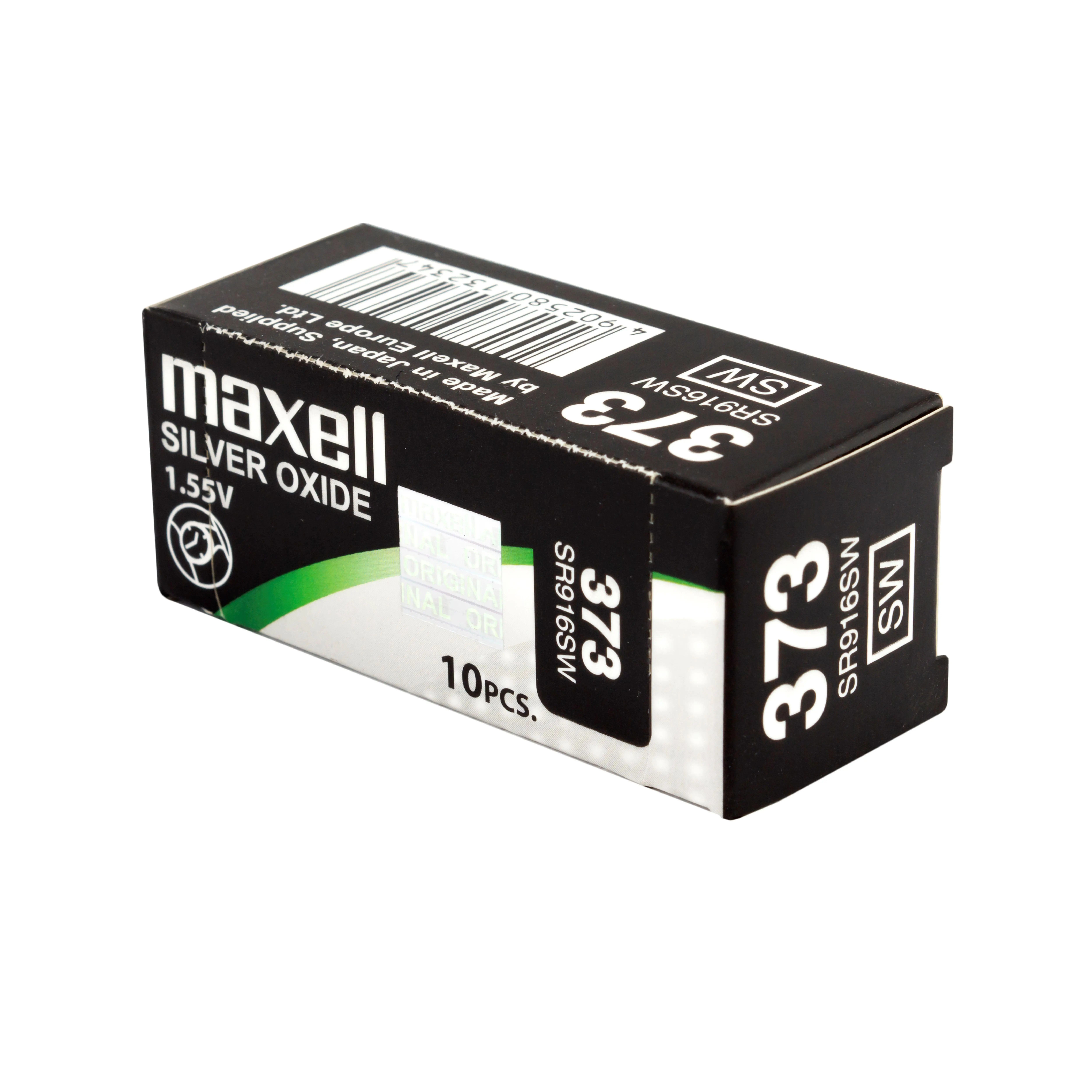 Бутонна батерия сребърна MAXELL SR916 SW /373/1.55V - image 2