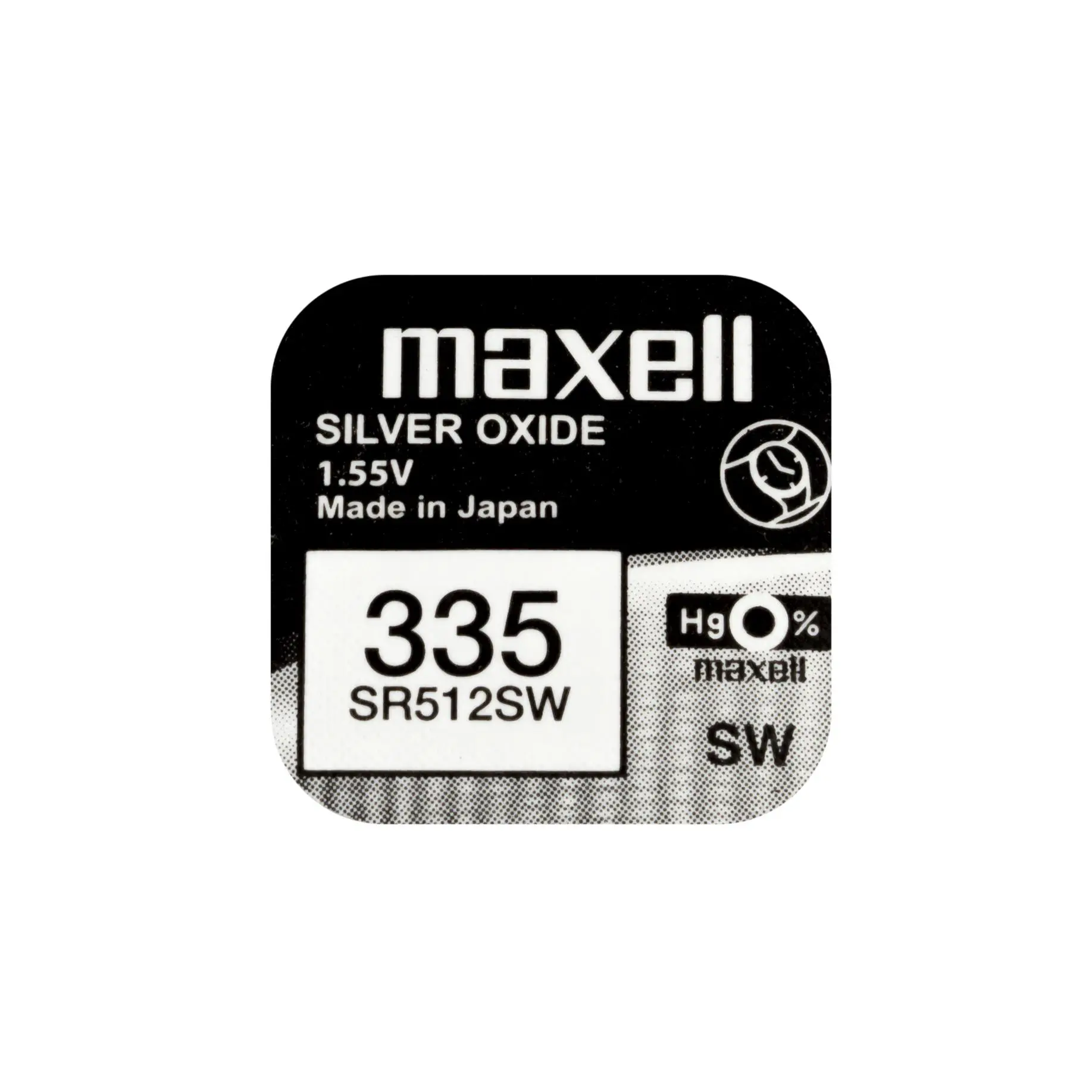 Μπαταρία κουμπί αργύρου MAXELL SR512 SW /335 1.55V