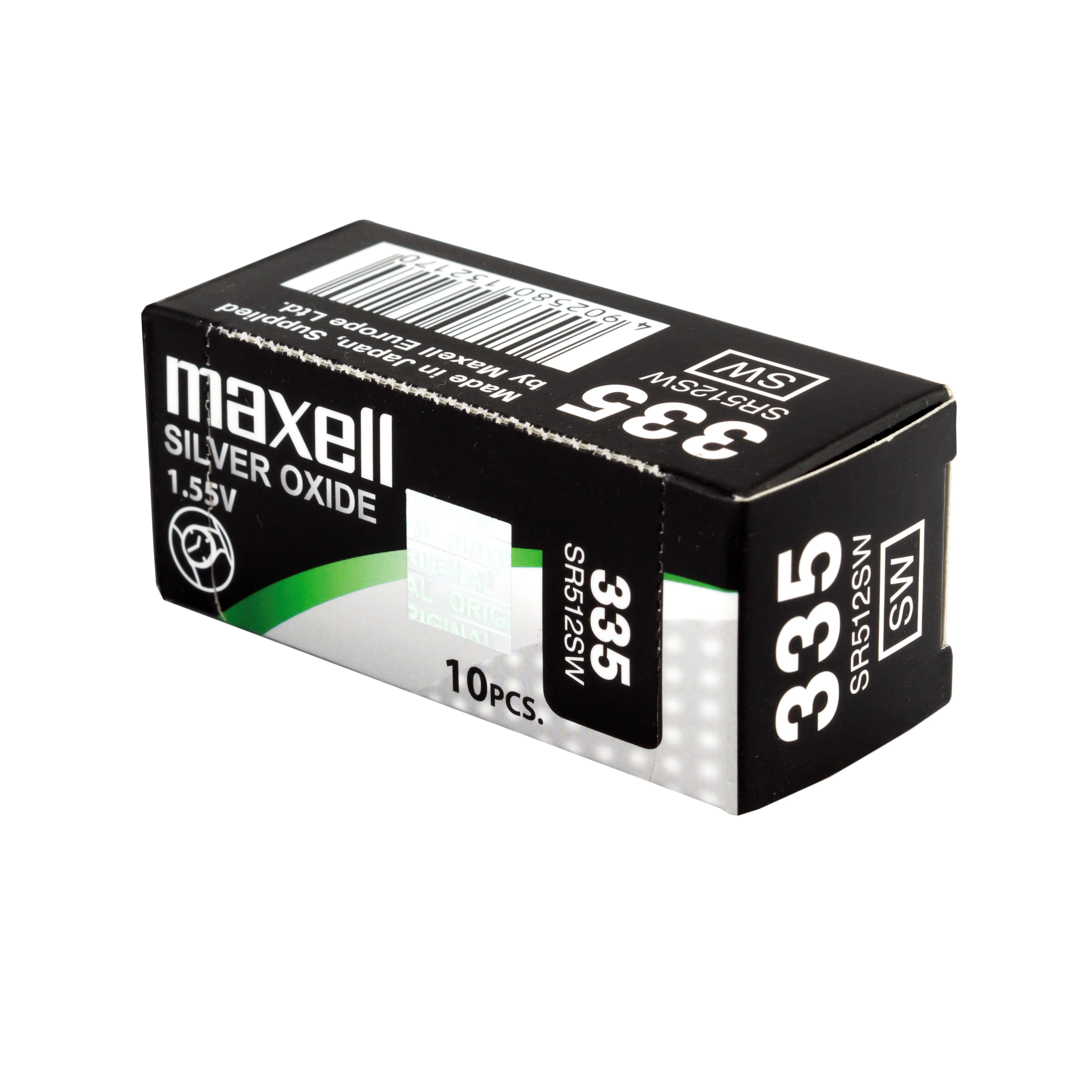 Бутонна батерия сребърна MAXELL SR512 SW /335 1.55V - image 2