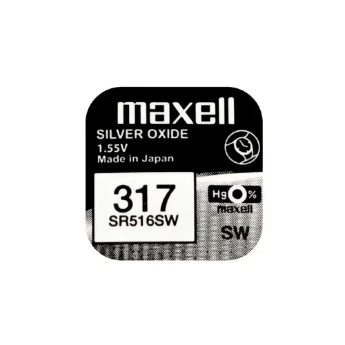 Baterie buton cu argint MAXELL SR516 SW /317/ 1.55V - 1