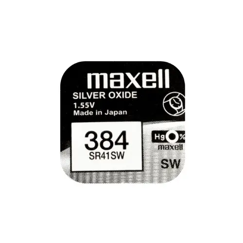 Baterie buton argint MAXELL SR41 SW /384/ AG3 1.55V - 3