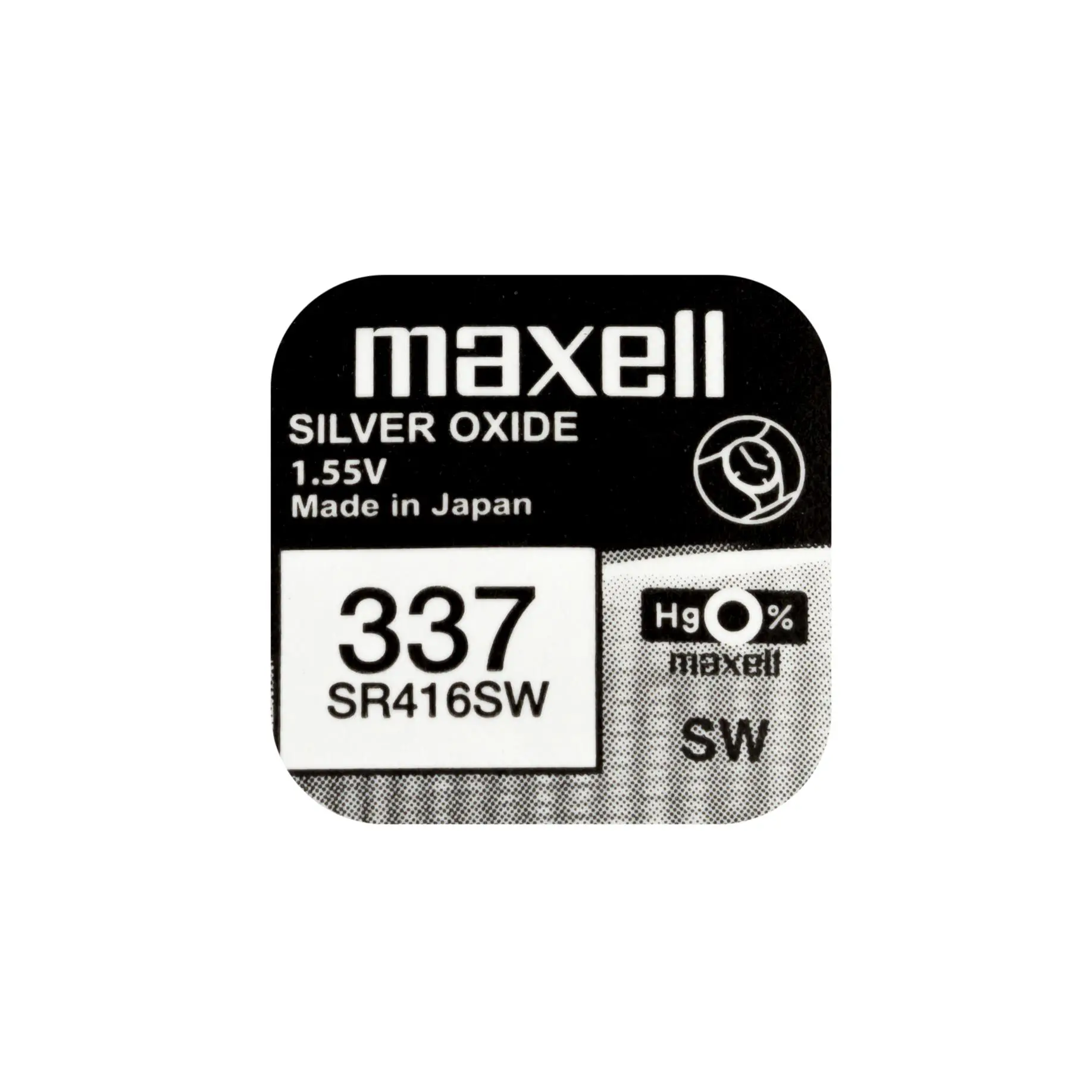 Baterie buton cu argint MAXELL SR416 SW 1.55V /337/ 1.55V