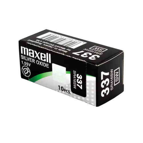 Бутонна батерия сребърна MAXELL SR416 SW 1.55V /337/ 1.55V - image 2
