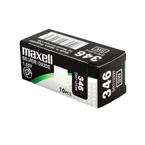 Бутонна батерия сребърна MAXELL SR712 SW 1.55V / 346 - image 2
