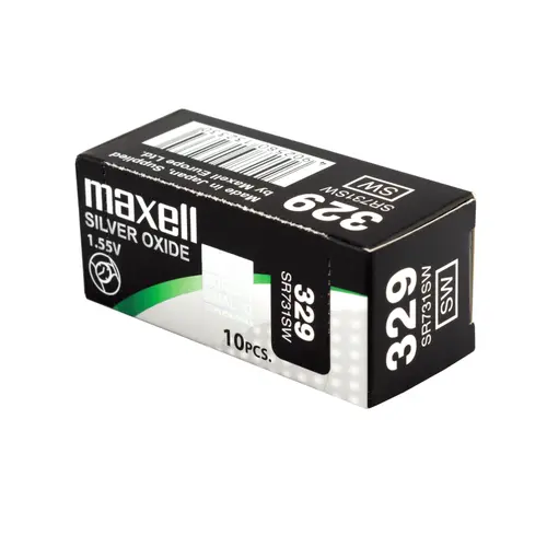 Бутонна батерия сребърна MAXELL SR731 SW / 329/, 1.55V - image 2