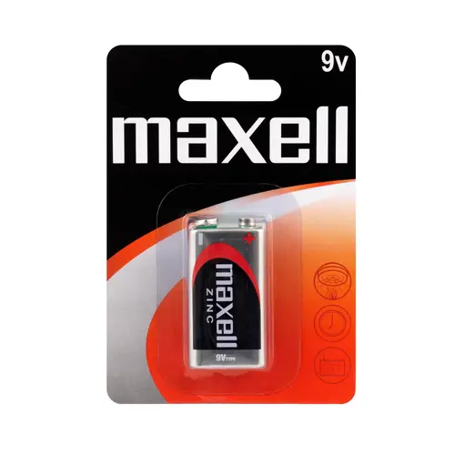 Baterie zinc-mangan MAXELL 6F22 /9V/ 1 buc. în blister -20buc/cutie - 1