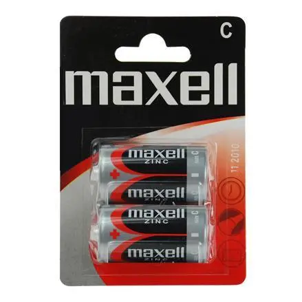 Цинк Манганова батерия MAXELL R14 /2 бр. в блистер/ 1,5V