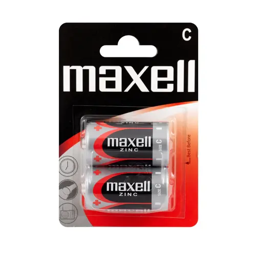 Baterie zinc-mangan MAXELL R14 /2 buc. în blister/ 1,5V - 1