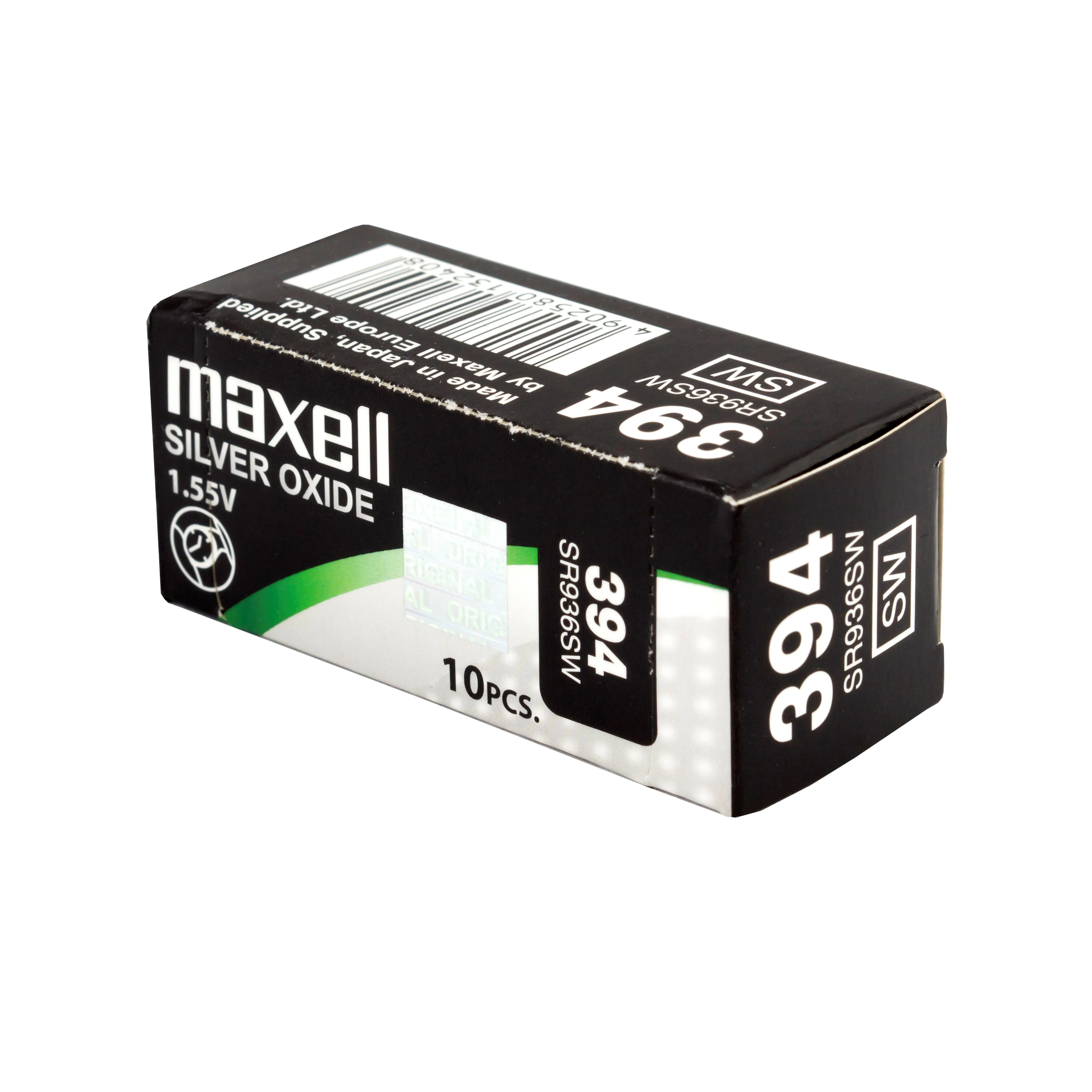Бутонна батерия сребърна MAXELL SR936 SW /AG9/, 394 1.55V - image 2