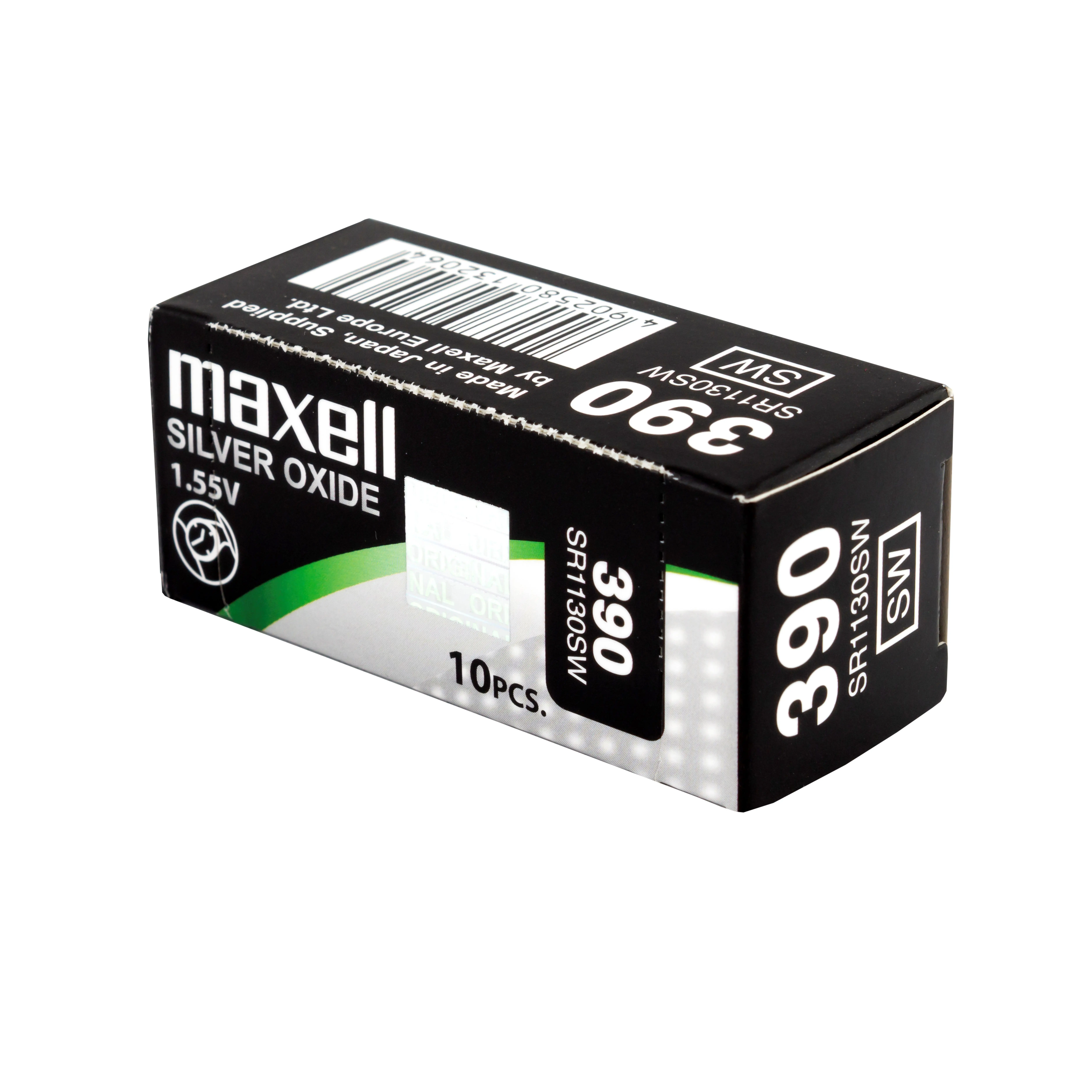 Бутонна батерия сребърна MAXELL SR1130 SW /AG10/ 389/390/  1.55V - image 2