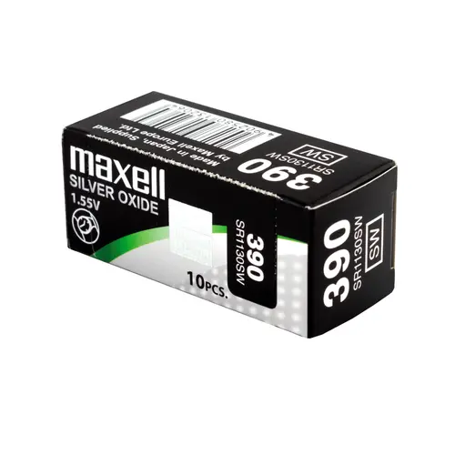 Бутонна батерия сребърна MAXELL SR1130 SW /AG10/ 389/390/ 1.55V - image 2