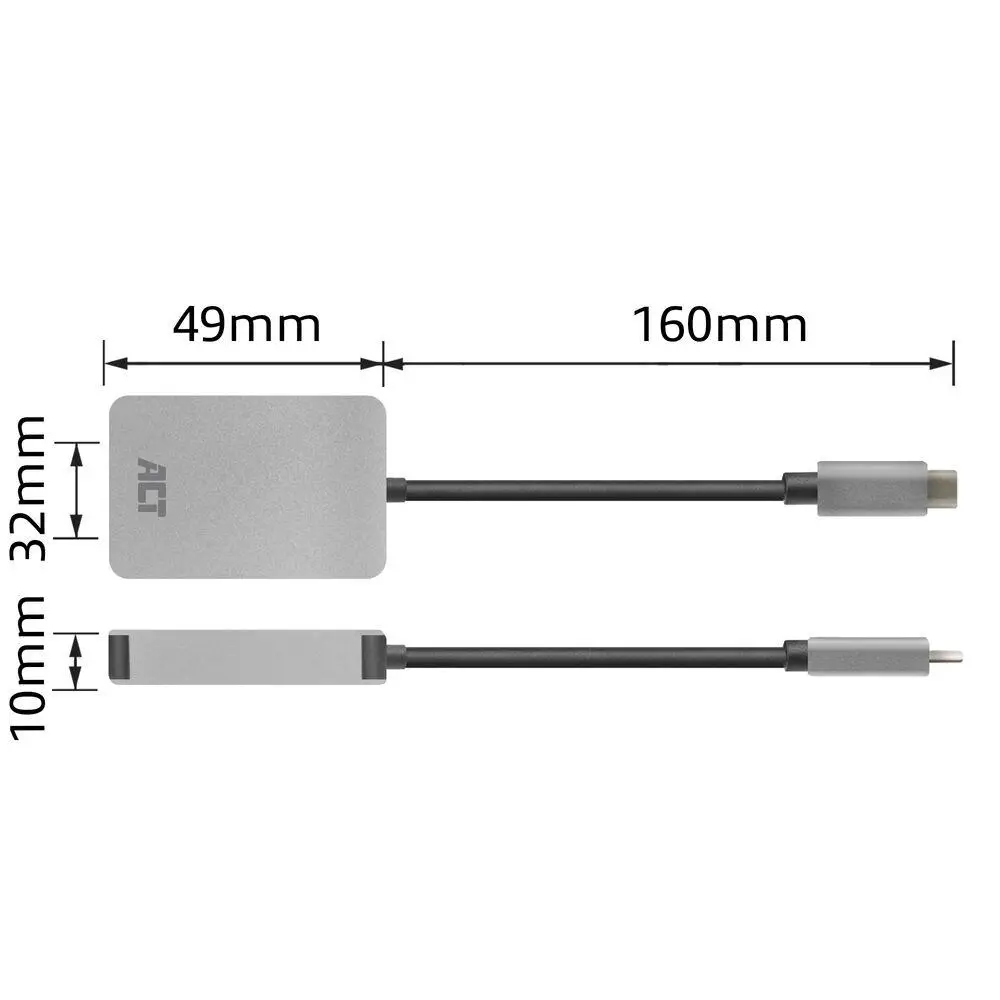 Четец за SD / micro SD карти ACT AC7056, SDXC, USB-C - image 6