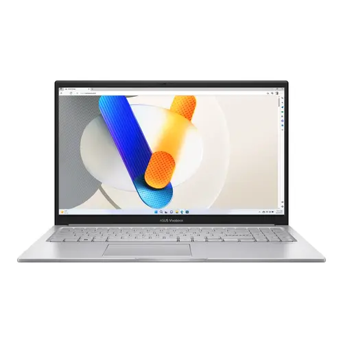 Лаптоп, Asus Vivobook X1504ZA-NJ865,Intel i3-1215U , 1.2 GHz (10M Cache, up to 4.4 GHz, 6 cores), 15.6" FHD(1920x1080), 8 GB DDR4 ,512G PCIEG4.0 SSD, No OS,Cool Silver