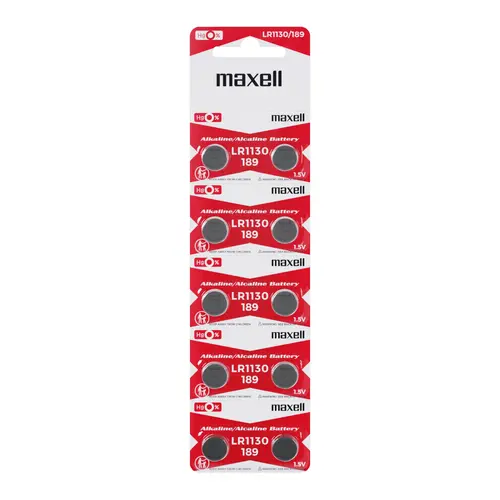 Бутонна алкална батерия MAXELL LR-1130 AG10 1.55V 10 бр./pack  цена за 1 бр. - image 2