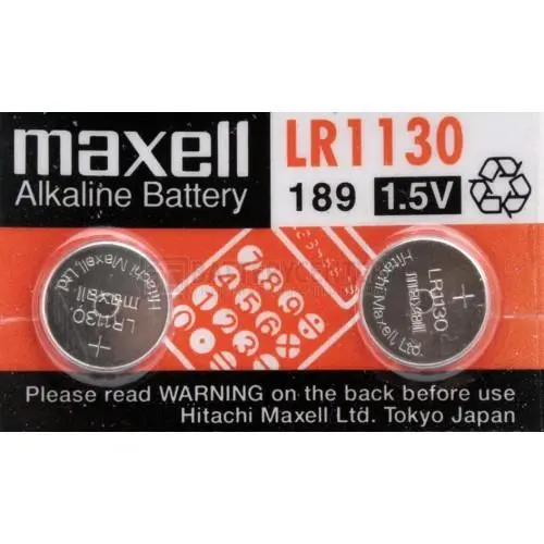 Бутонна алкална батерия MAXELL LR-1130 AG10 1.55V 10 бр./pack  цена за 1 бр.