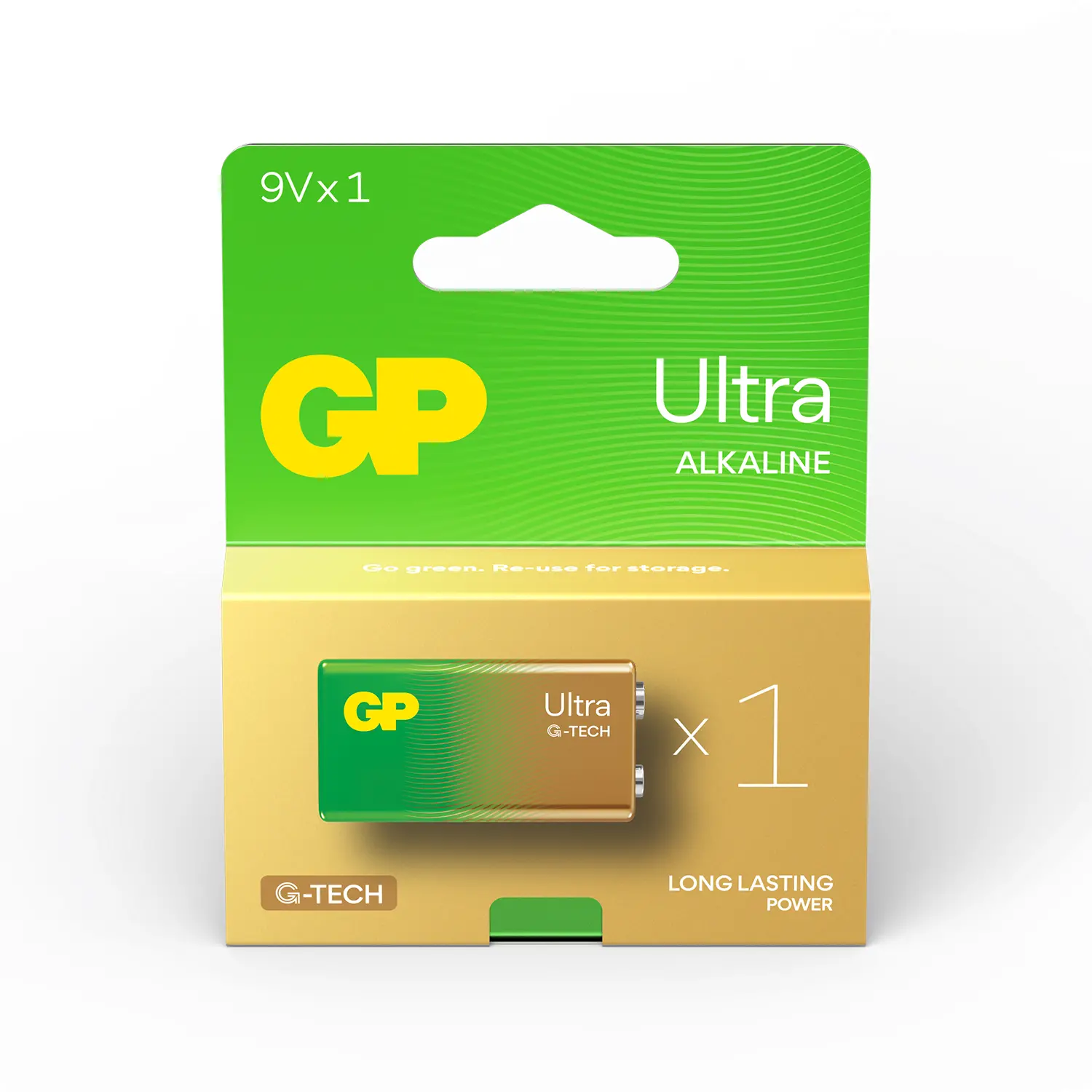 Baterie alcalină GP ULTRA 6LF22 /6LR61, 9V, 1 buc., 1604AU21-SB1
