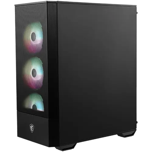 MSI MAG FORGE 112R, Mid-Tower, ATX/M-ATX/ITX, 2x USB 3.2 Gen 1 Type-A, 1x Audio/1x Mic, Insta-light Loop Button, ARGB Hub, 4x 120mm ARGB Fans, 4mm Tempered Glass - 2