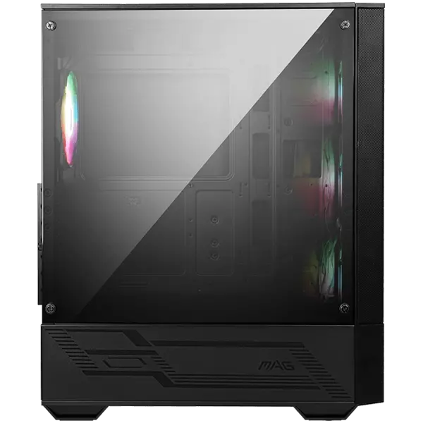 MSI MAG FORGE 112R, Mid-Tower, ATX/M-ATX/ITX, 2x USB 3.2 Gen 1 Type-A, 1x Audio/1x Mic, Insta-light Loop Button, ARGB Hub, 4x 120mm ARGB Fans, 4mm Tempered Glass - image 2