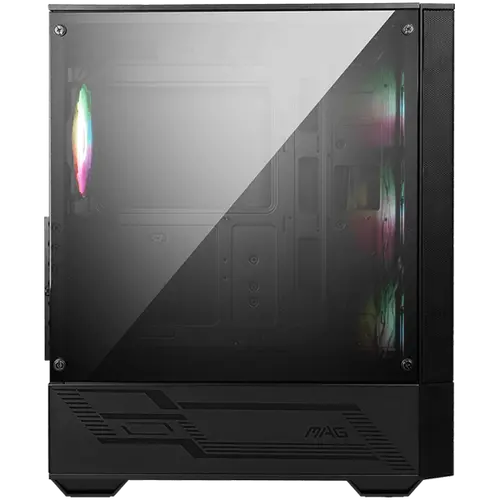 MSI MAG FORGE 112R, Mid-Tower, ATX/M-ATX/ITX, 2x USB 3.2 Gen 1 Type-A, 1x Audio/1x Mic, Insta-light Loop Button, ARGB Hub, 4x 120mm ARGB Fans, 4mm Tempered Glass - 3