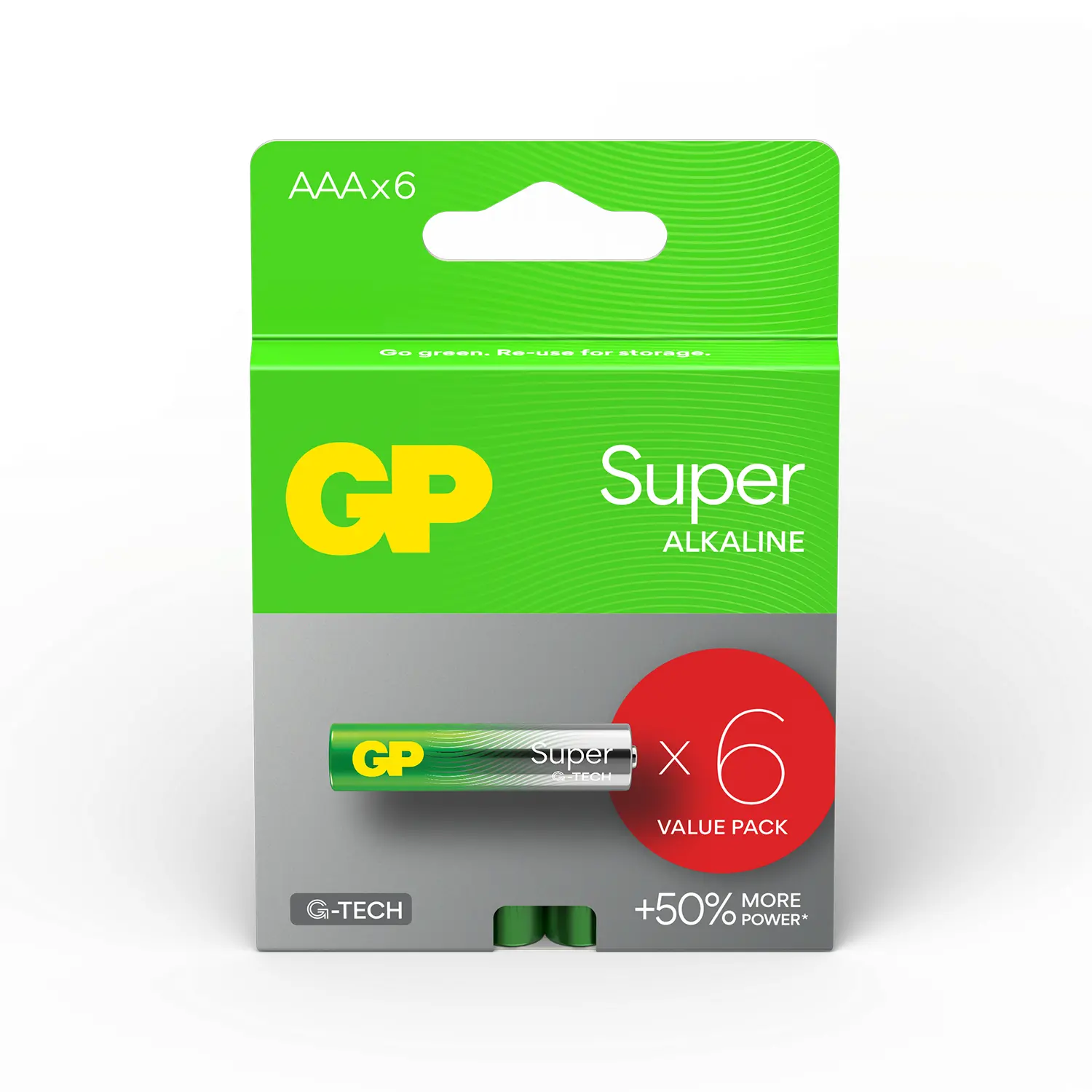 Αλκαλική μπαταρία GP SUPER LR03 AAA / 4+2 τεμ. στη συσκευασία 1.5V GP-BA-24A21-SBV6