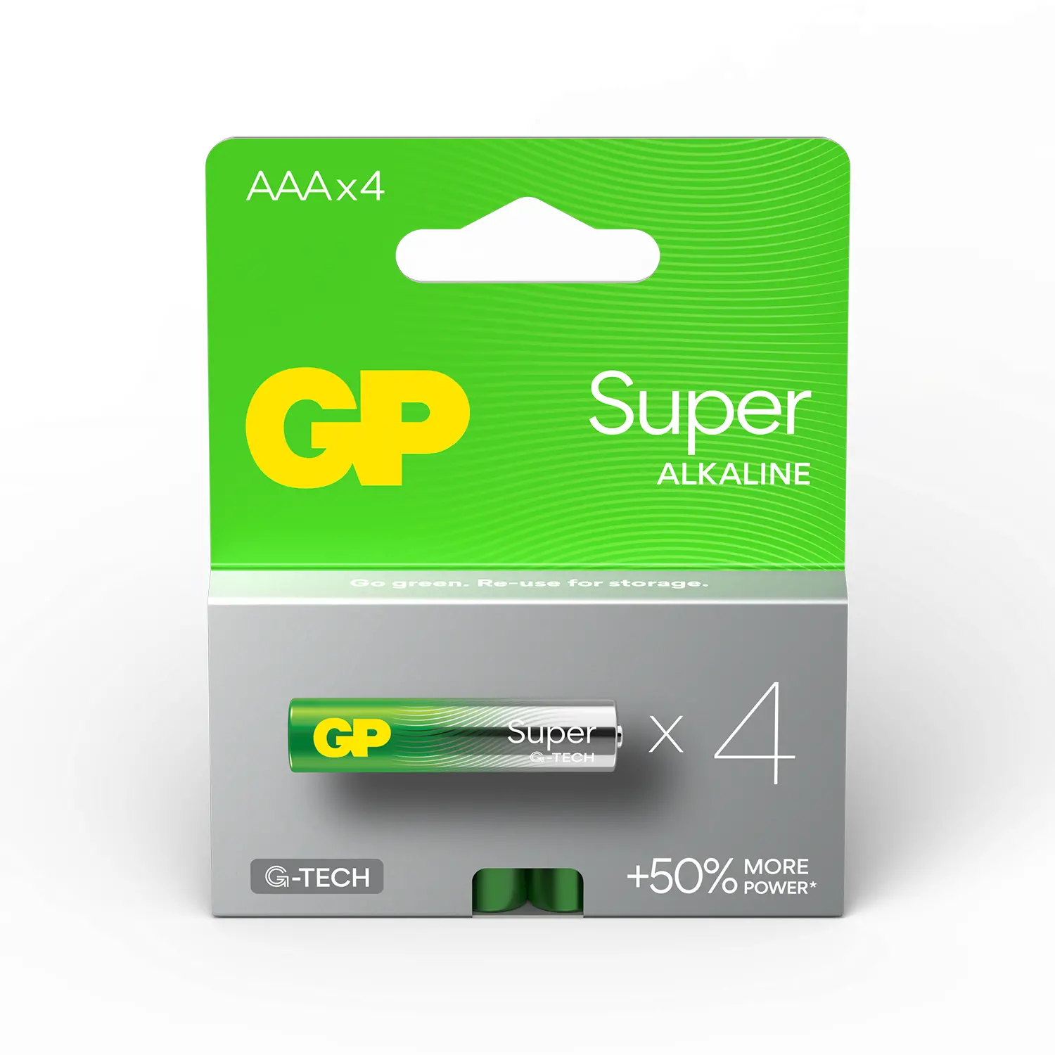 Αλκαλική μπαταρία GP SUPER LR03 AAA, 4 τεμ. στη συσκευασία / blister, 1.5V,GP-BA-24A21-SB4
