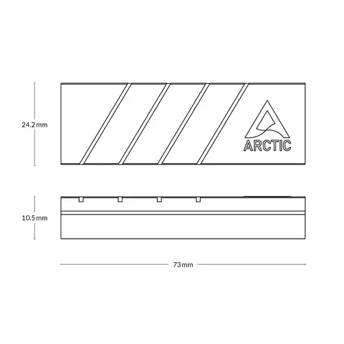 Пасивен охладител Arctic M2 Pro Black ACOTH00001A - image 6