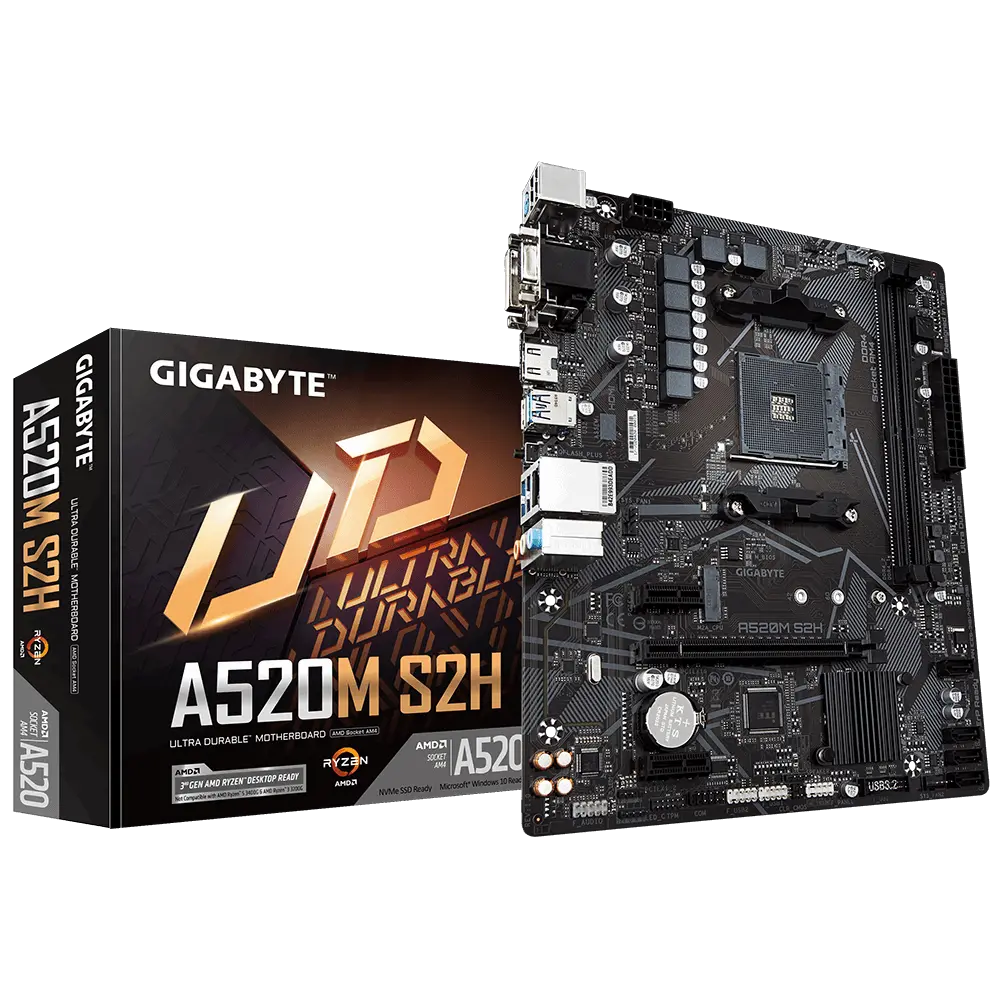 Дънна платка, GIGABYTE GB A520M S2H / AM4