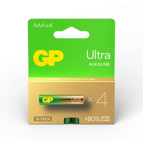 Baterie alcalină GP ULTRA LR03 AAA /4 buc. în ambalaj/ blister 1.5V GP,GP24AU - 1