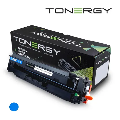 Тонер касета, Tonergy, Cyan, висок капацитет 5K – съвместима с HP 410X CF411X и Canon CRG-046H