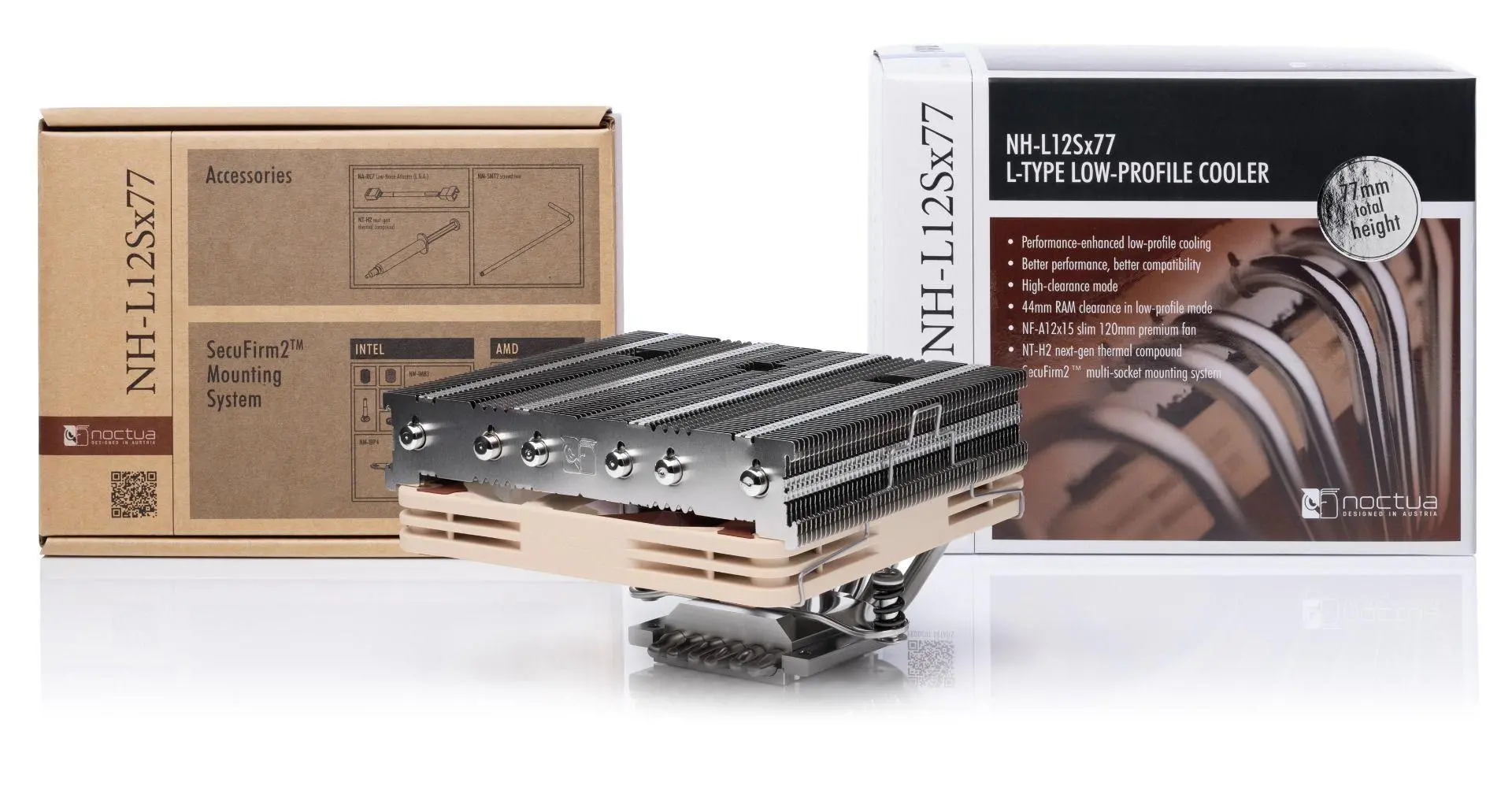 Noctua Охлаждане CPU Cooler NH-L12Sx77 Low Profile - LGA1851/AM5 - image 2