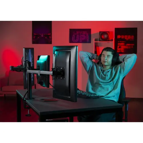 Стойка за монитор HAMA, 3 монитора, 13" - 27", 118495 - image 4