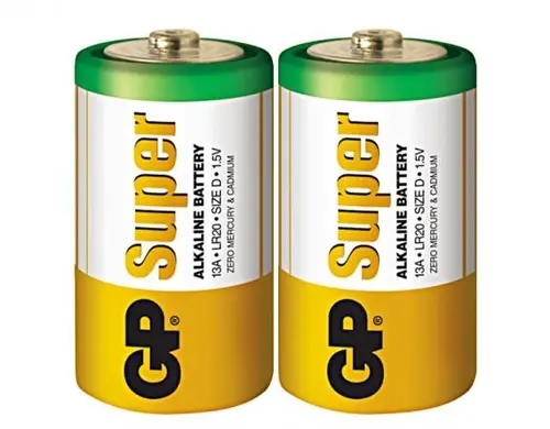 Baterie alcalină GP SUPER LR20, 2 buc. în ambalaj / shrink, 1.5V GP-BA-13A21-S2 - 1